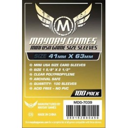 41MM x 63MM Maday Games Mini Usa Card Sleeves 100 Pack