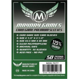 63.5MM x 88MM 125% Thicker Maday Games Card Sleeves 50 Pack