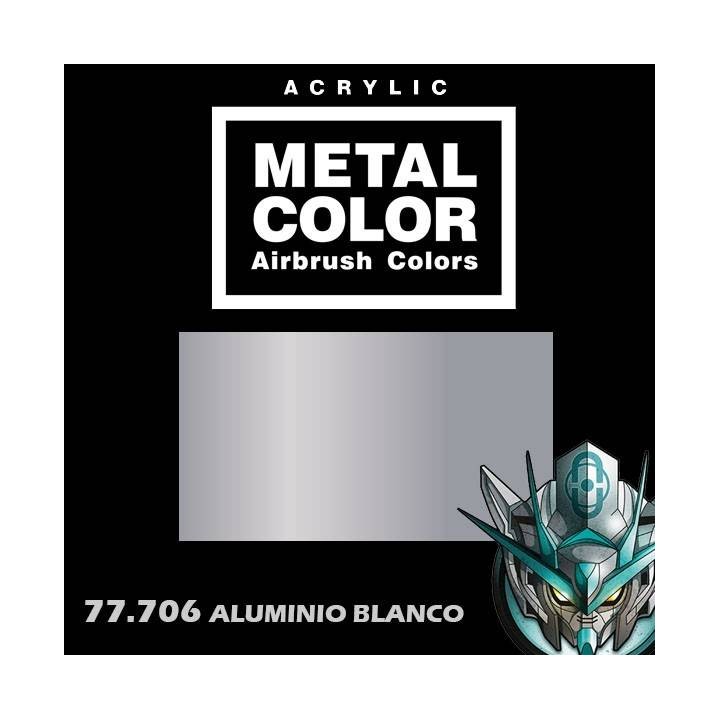 77706 Aluminio Blanco Vallejo Metal Color Airbrush Colors