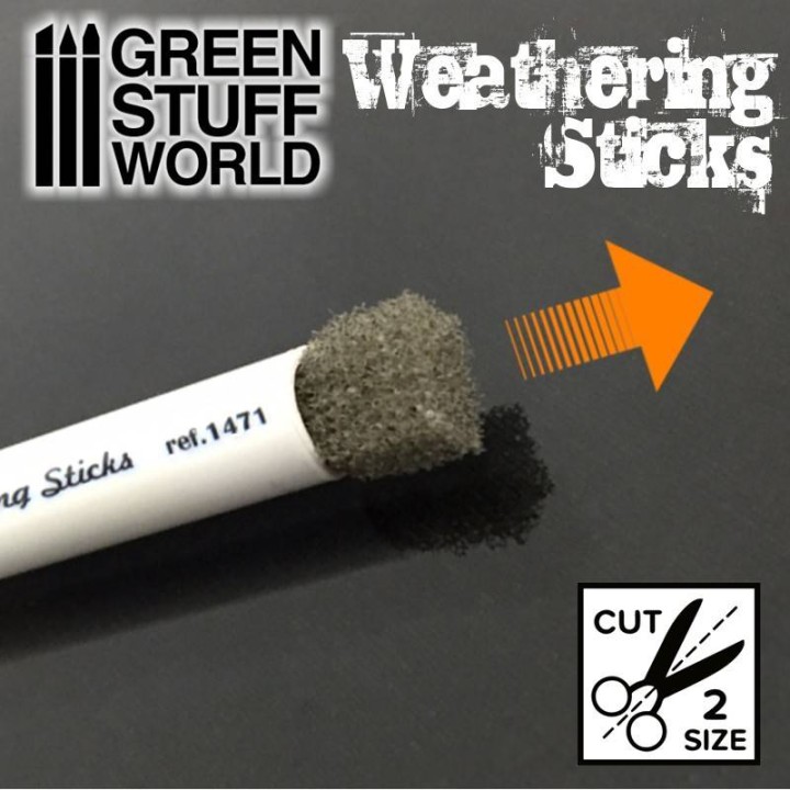 Green Stuff World - Pinceles Weahtering 15mm