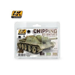 AK 138 - Pack de Pinturas Weathering Chipping Essentials