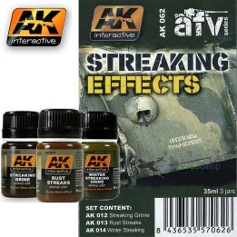AK 062 - Pack De Pintura Wathering Streaking Effects