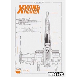 Star Wars Poster Planos T-70 91,5X61cm