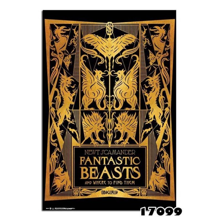 Fantastic Beast & Where to find Them Book Cover Poster 91,5X61cm