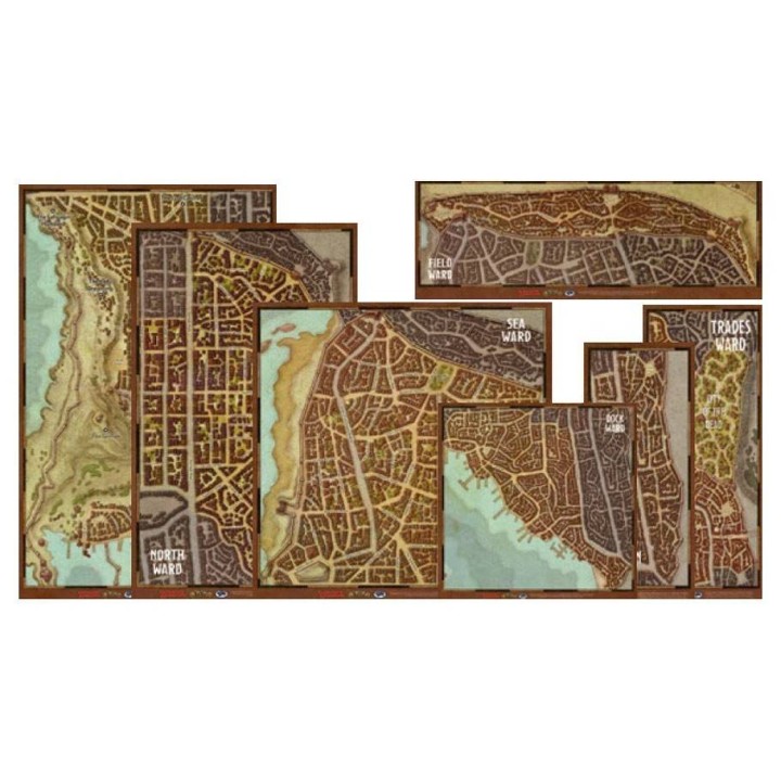 Dungeons & Dragons - Waterdeep Dragon Heist Map Set