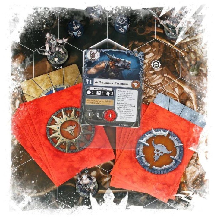 Fundas Premium Tamaño Estándar Grashrak's Despoilers Warhammer Underworlds Beastgrave Art Sleeves Games Workshop