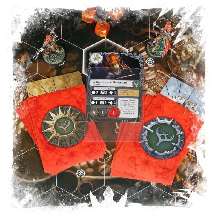 Fundas Premium Tamaño Estándar Skaeth's Wild Hunt Warhammer Underworlds Beastgrave Art Sleeves Games Workshop