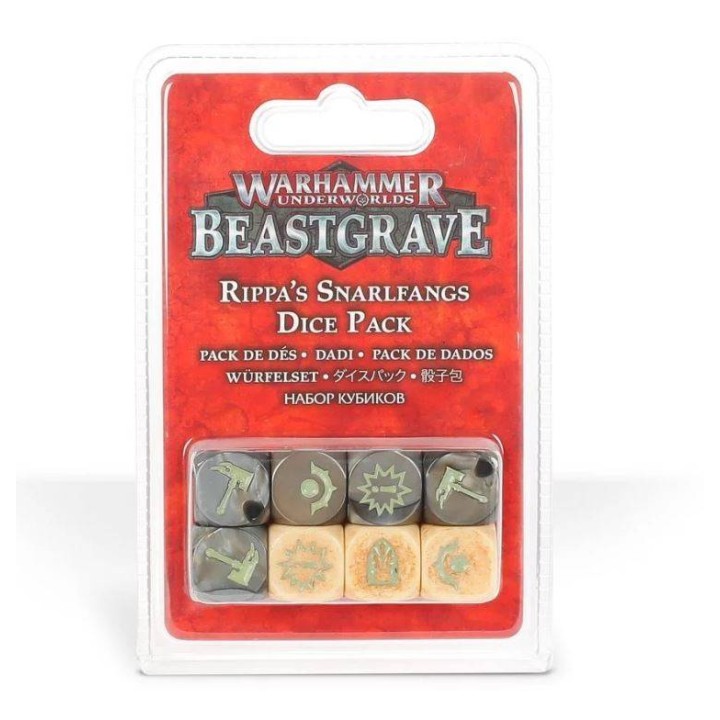 Warhammer Underworlds Beastgrave: Set de Dados Rippas Snarlfangs
