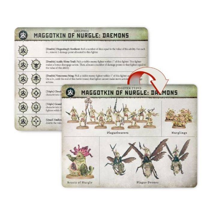 Warhammer Age of Sigmar Warcry: Sobre Maggotin of Nurgle Daemons (Multiidioma)