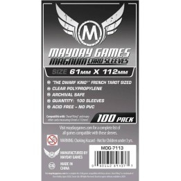 Fundas Platinum Tamaño Magnum Dwarf King Tarot Francés Mayday Games