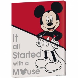 Disney Cuadro Canvas It All Started with a Mouse 40x30 cm