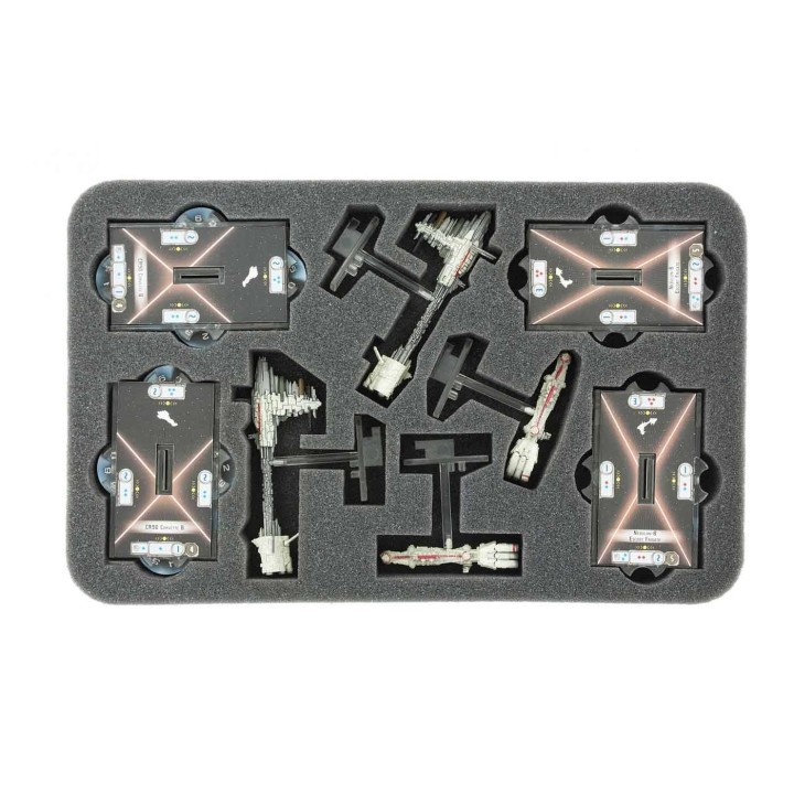 Feldherr Bandeja de Espuma Star Wars Armada Fragata Nebulon B y Corbeta Corelliana Cr90