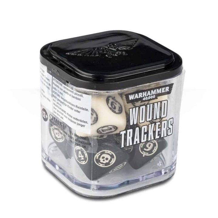 Dice Set Wharhammer 40000 Wound trackers Crema