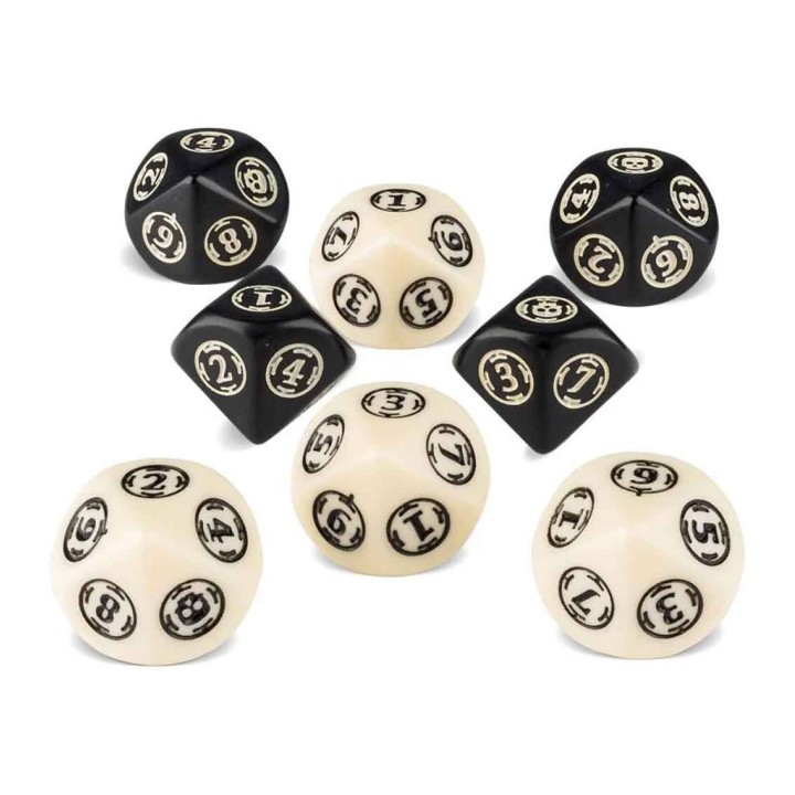 Dice Set Wharhammer 40000 Wound trackers Crema