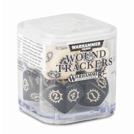 Dice Set Wharhammer 40K Wound trackers Crema y Negro