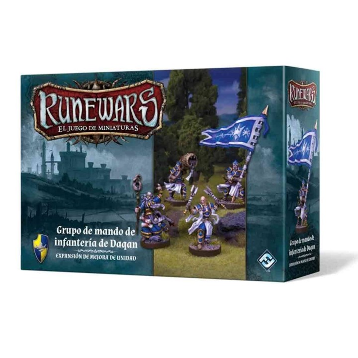 Runewars Grupo de Mando de Infanteria de Daqan Castellano