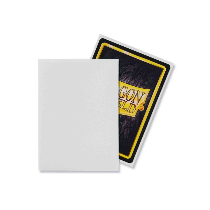 White Standard Matte Sleeves Dragon Shield (Fundas)