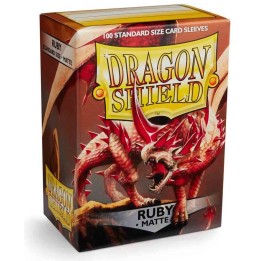 Ruby Standard Matte Sleeves Dragon Shield (Fundas)