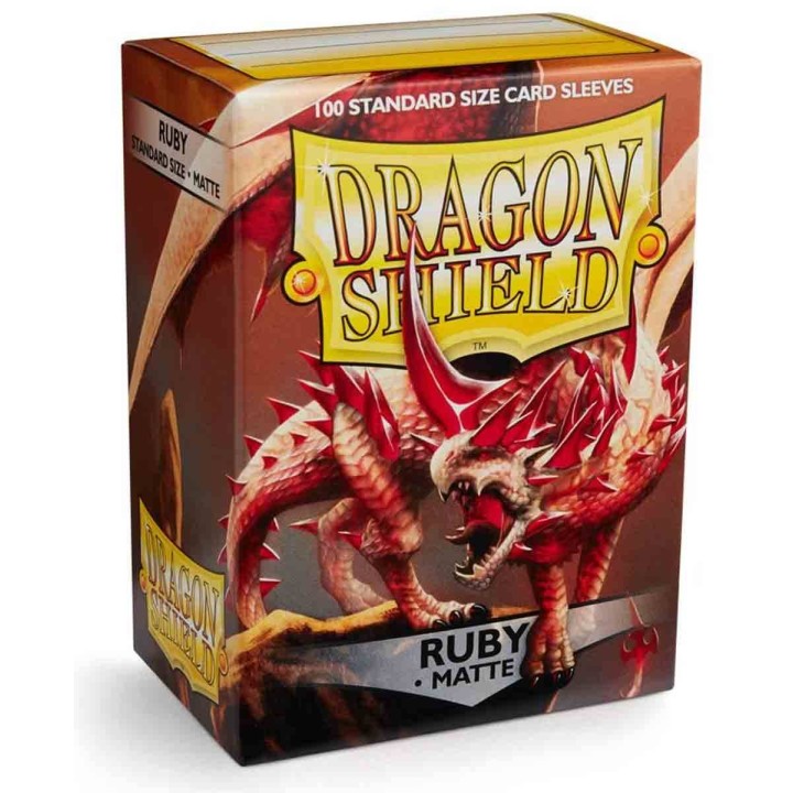 Ruby Standard Matte Sleeves Dragon Shield (Fundas)
