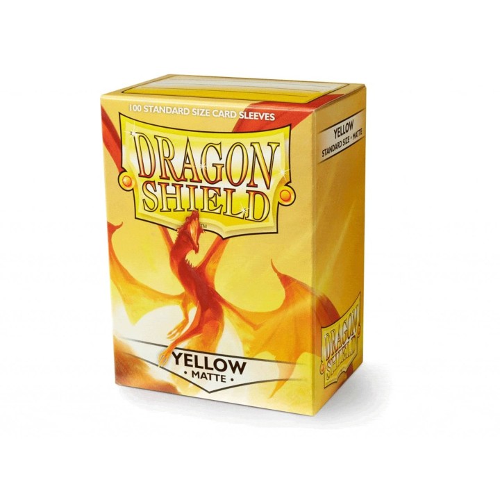 Yellow Standard Matte Sleeves Dragon Shield (Fundas)