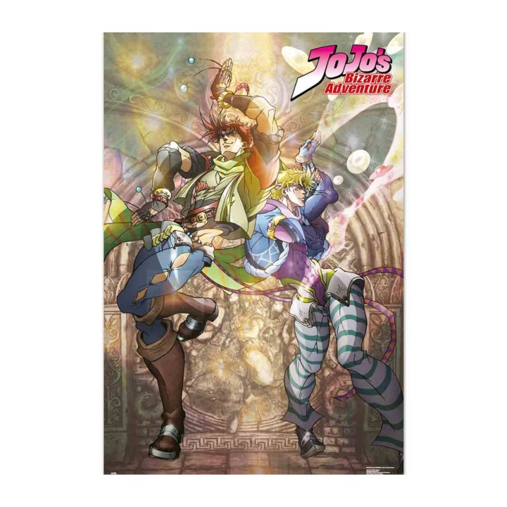 Joseph y Caesar Jojos Bizarre Adventure Battle Tendency Póster 19 (60x91,5 cm)