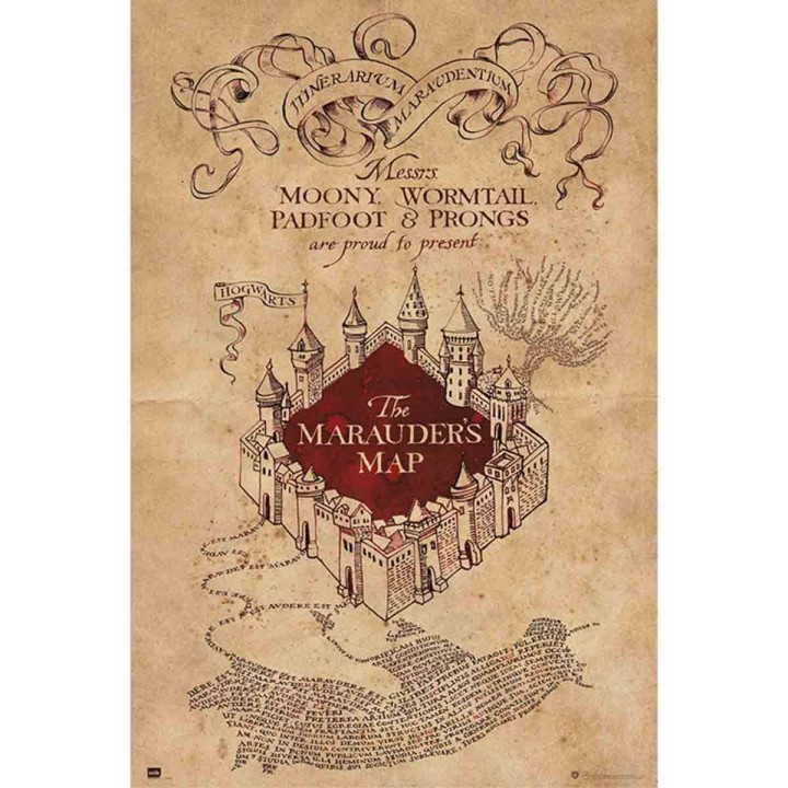 Mapa del Merodeador Harry Potter Póster (60x91,5 cm)