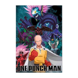 Saitama vs Villain One Punch Man Póster 58 (60x91,5 cm)