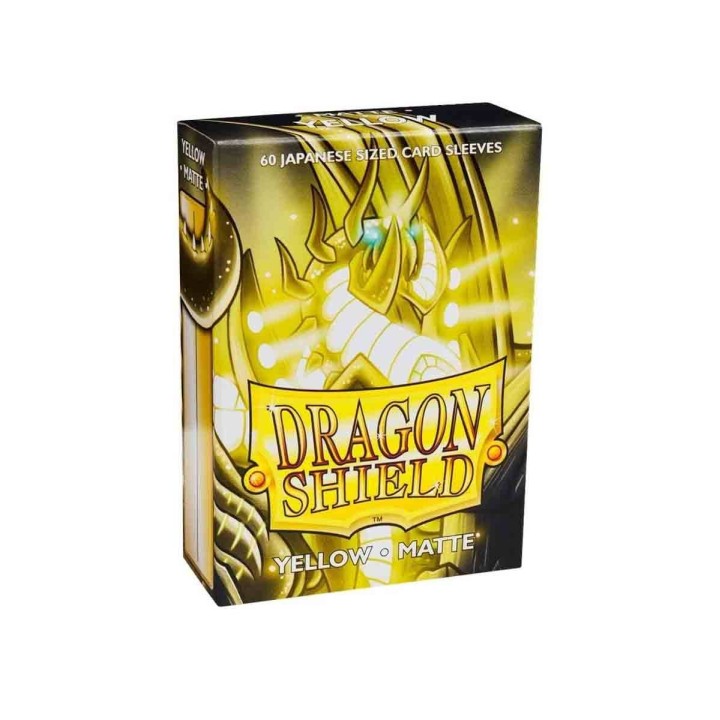 Yellow Japanese Matte Sleeves Dragon Shield (Fundas)
