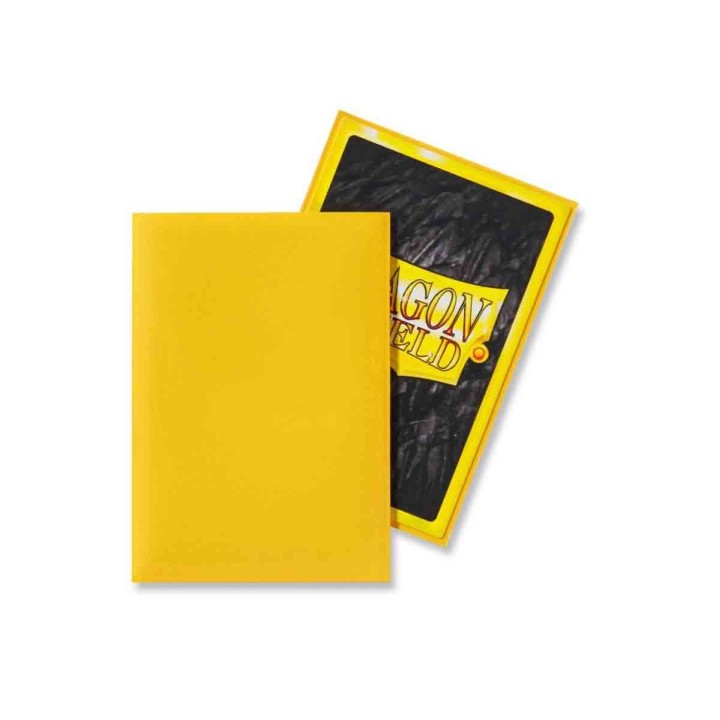 Yellow Japanese Matte Sleeves Dragon Shield (Fundas)
