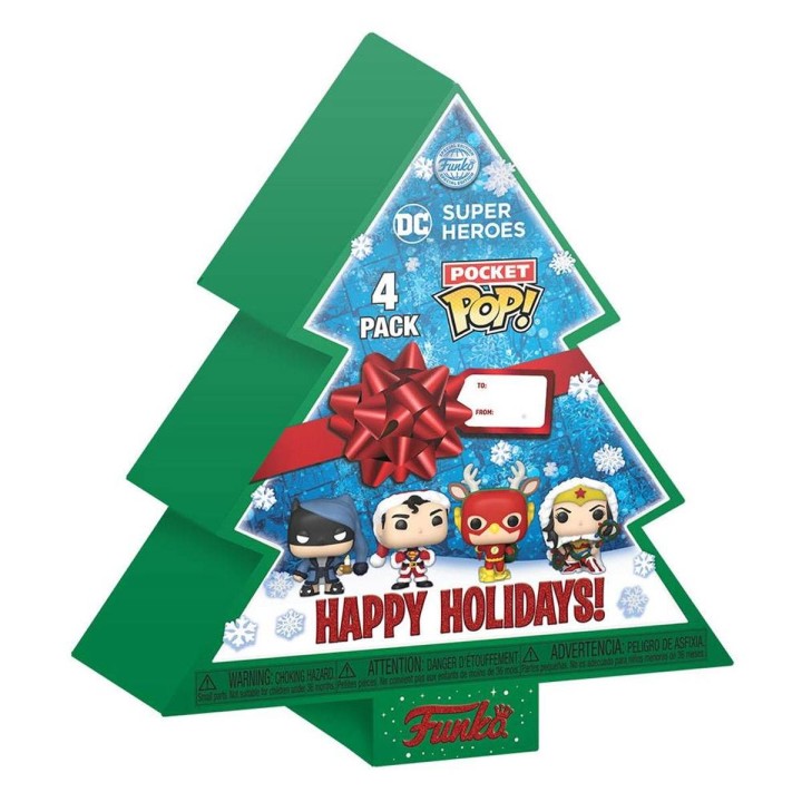 DC Comics Holiday 2022 Pack de 4 Figuras Pocket Pop!
