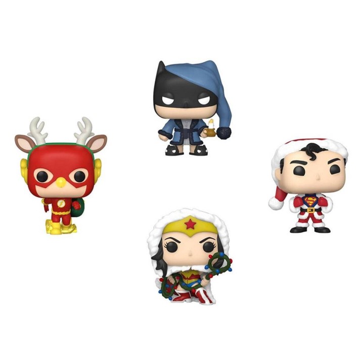 DC Comics Holiday 2022 Pack de 4 Figuras Pocket Pop!
