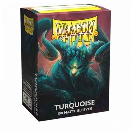 Turquoise Standard Matte Sleeves Dragon Shield (Fundas)