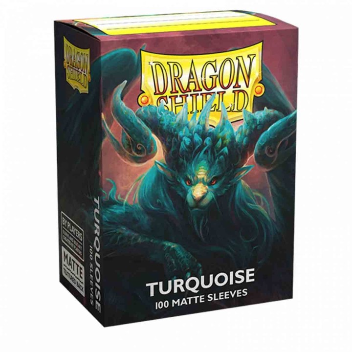 Turquoise Standard Matte Sleeves Dragon Shield (Fundas)