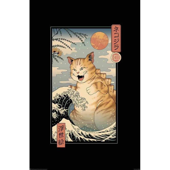 Vicent Trinidad Catzilla Ukiyoe Póster 22 (60x91,5 cm)