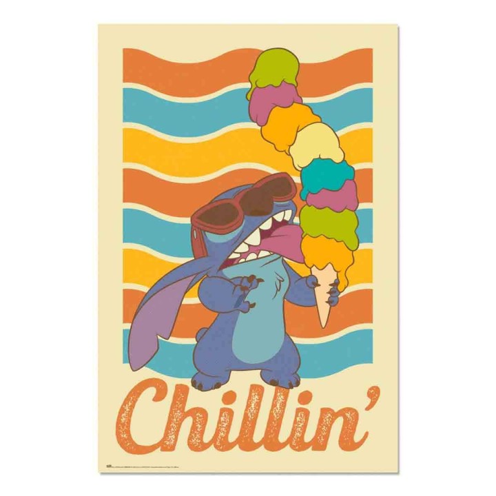 Stitch Chillin Póster 08 (60x91,5 cm)