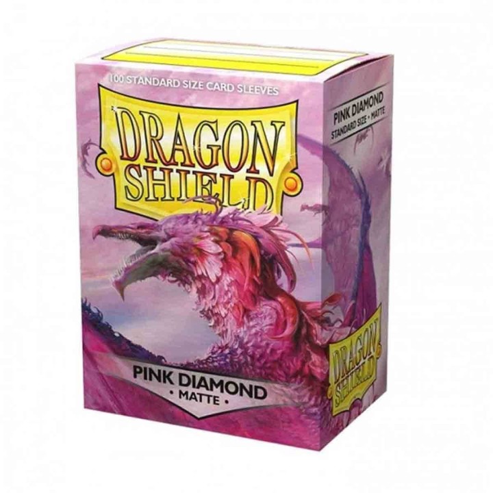 Pink Diamond Standard Matte Sleeves Dragon Shield (Fundas)