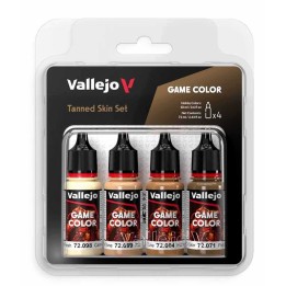 Vallejo Tanned Skin Color Set 18 ml - Set Piel Bronceada