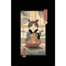 Vincent Trinidad Neko Ramen Ukiyoe Póster 12 (60x91,5 cm)