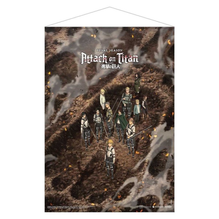 Attack on Titan The Final Season Póster Tela Following the Rumbling 50 x 70 cm