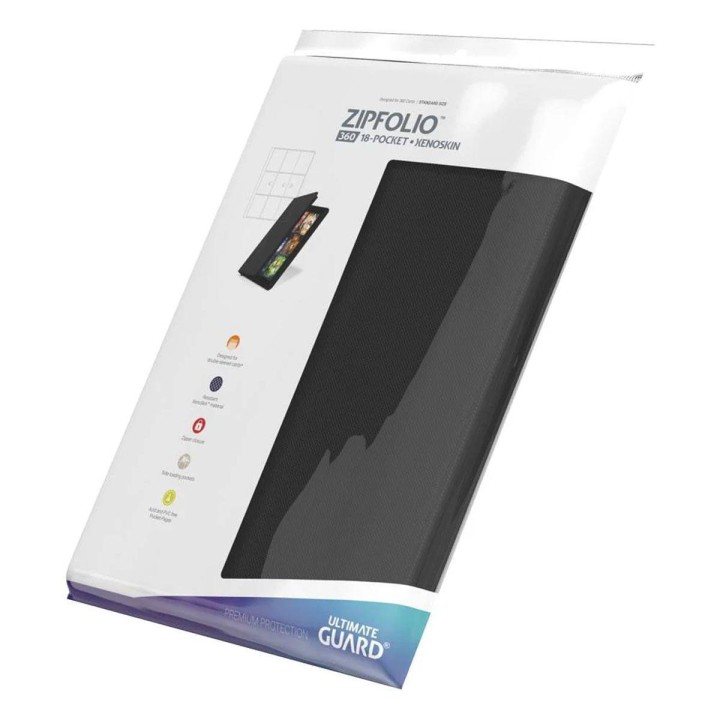 Álbum Zipfolio 18 Pocket Negro Xenoskin Ultimate Guard