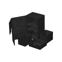 Twin Flip n Tray 160+ Xenoskin Black Deck Case Ultimate Guard