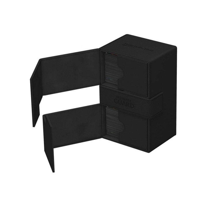 Twin Flip n Tray 160+ Xenoskin Black Deck Case Ultimate Guard