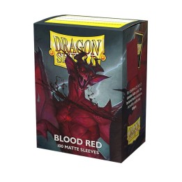 Blood Red Standard Matte Dual Sleeves Dragon Shield (Fundas)