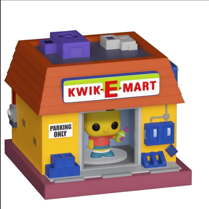 Bitty Pop Towns Bart Simpson and Kwik E Mart