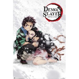 Demon Slayer Tanjiro y Nezuko Póster 56 (60x91,5 cm)