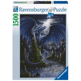 Puzzle El Dragón Azul Oscuro 1500 Piezzas
