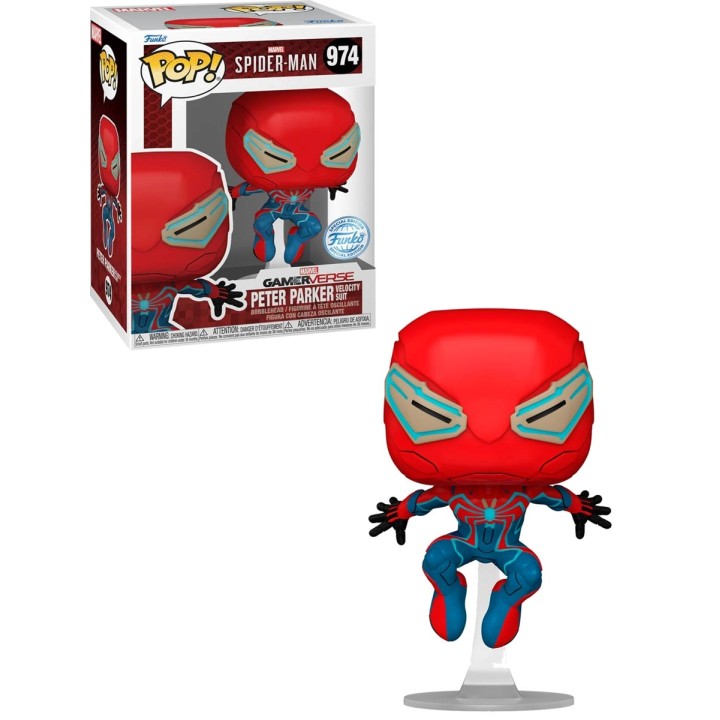Funko Pop Peter Parker Velocity Suit 974 Marvel Spiderman (Special Edition)