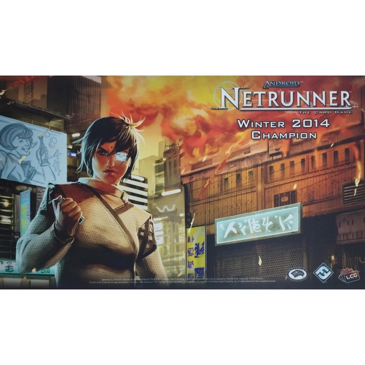 Playmat Android Netrunner The Card Game Winter 2014 Champion