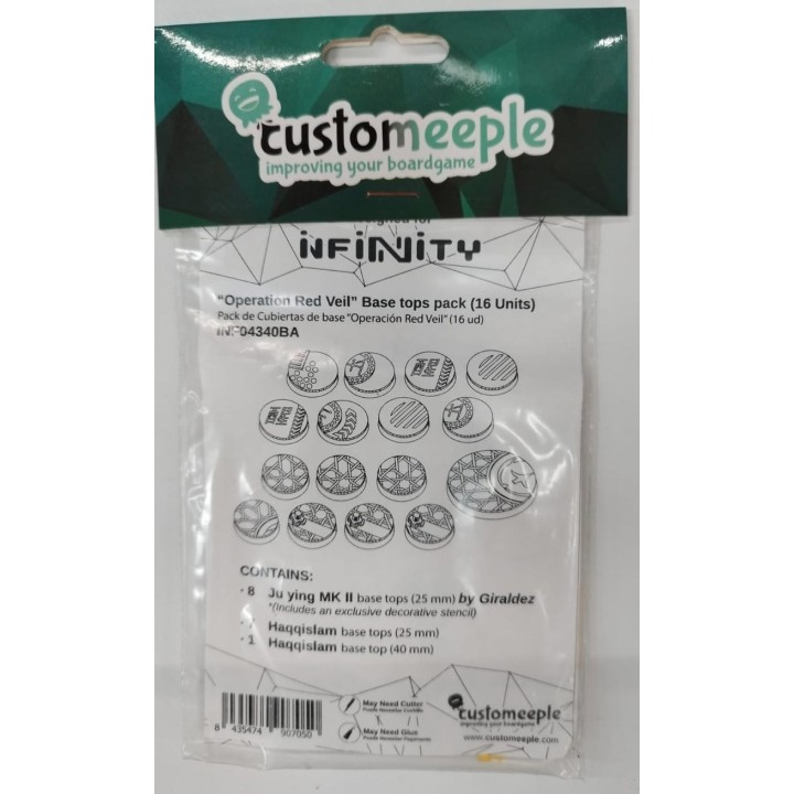 Base Tops Pack 18 Unidades Operation Red Veil Customeeple