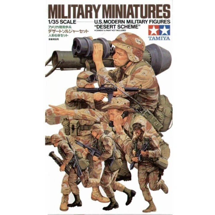 Military Miniatures U.S. Moderna Military Figures "Desert Scheme"